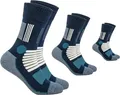 FOOTNOTE Wandersocken Hobbes (3-Paar) ergonomische Spezialzonen, hoher Tragekomfort, perfekter Wegbegleiter, blau