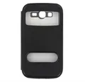 Handytasche Flip Cover Handyhülle für Samsung I9060 Grand Neo Schwarz (Flip Cover)