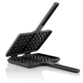 Waffeleisen Gusseisen Sandwicheisen rechteckige Doppelform mit Stiel BBQ-Toro
