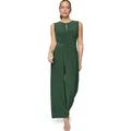 Zero Overall Damen mit Wickeloptik (1-tlg) Rüschen grün 42 EU