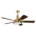 Elstead Lighting Hatteras Bay leiser Deckenventilator mit LED Licht Ø142cm + Fernbedienung (32836462)