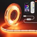 OULARA RGB COB LED Streifen USB 5V 2M mit Bluetooth Smart APP