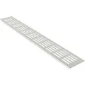 MS Beschläge Alu-Lüftungsgitter 80 x 200 mm Silber F1 Eloxiert Luftgitter