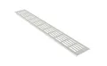 MS Beschläge Aluminium Lüftungsgitter Stegblech Heizungsdeckel 80mm x 200mm in Silber eloxiert F1