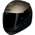 Nolan N90-3 Verniciatura Speciale 342, Klapphelm - Schwarz/Dunkelbeige - L
