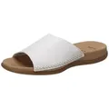 Gabor Pantolette, Sommerschuh, Schlupfschuh mit komfortabler Style weiß 41 EU (7,5 UK)