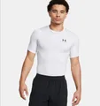 Under Armour T-Shirt Herren Kurzarm HeatGear® - 100 (Weiß/Schwarz)