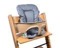 LaLoona Hochstuhlauflage Grau, Sitzverkleinerer für Hochstuhl Stokke Tripp Trapp - Baby Sitzpolster
