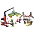 4x PLAYMOBIL Air Stuntshow Servicestation Figuren 85er Set Zubehör Kinder Spiel