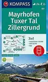 KOMPASS Wanderkarte Mayrhofen, Tuxer Tal, Zillergru... | Buch | Zustand sehr gut