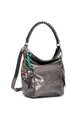 Desigual Rucksack Freizeitrucksack Arica Half Logo Backpack Big Dark Silver bronze