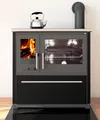 EEK A+ Küchenofen Holzherd Plamen 850 schwarz, rechte Version - 8 kW Dauerbra...