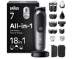 Braun All-in-One Series 7, 18-in-1 Multigroom Haarschneidemaschine AIO7585, Grau