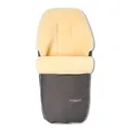 Hofbrucker Kinderwagen Fußsack Polaris – Warm & kuschelig, ideal für Babys & Kleinkinder, hochwertiges Lammfell, passend für Ergo Kinderwägen, atmungsaktiv und Wind & Wasser abweisend (grau)