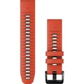 Garmin Silikonarmband, Quickfit, 22mm, red/graphite (22 mm, Silikon) (B0C59HVJY2)