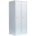 Spind Garderobenschrank Kleiderspind 180 x 80 x 50cm Lichtgrau 515120