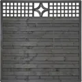 Zaun Hauptelement Konsta Livia 180 x 180 cm anthrazit - Grau