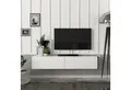 moebel17 Lowboard TV Lowboard Hängend Aristo Weiß / 1-2-2, modernes TV Lowboard in Weiß
