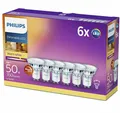 6er-Set Philips LED Strahler Classic 3.8W warmweiss GU10 36° dimmbar wie 50W