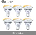 Philips LED Classic GU10 Lampen WarmGlow dimmbar Reflektor Spots 6er Pack 50W