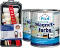 Plid Magnetfarbe 1,5 L für ca. 8 m² Anthrazitgrau + Anstreichset | Magnetlack & Wandfarbe magnetisch| Überstreichbar, geruchsarm, hohe Magnetkraft
