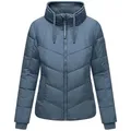 Navahoo Steppjacke Liebesfee 14 gesteppte Damen Übergangsjacke mit wattiertem Stehkragen blau XXL (44)