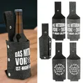 4x Bierholster Getränkeholster Spruch Bierhalfter Flaschenhalter Flaschenträger