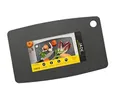 JADE Schneidebrett Gourmet Kitchen mit Aufhängeöse (20,3 x 15 cm) - Zellulose-Laminat, schwarz - spülmaschinenfest, hygienisch, messerschonend, extrem robust, hitzebeständig