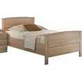 Seniorenbett Komfortbett höhenverstellbar Eiche Sonoma Nachbildung 100x200 - Braun