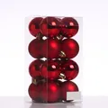 Christbaumkugeln Weihnachtskugeln Christbaumschmuck Kunststoff 4cm rot 16St.
