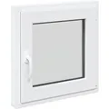 vidaXL Kellerfenster RISOR Weiß 50 x 50 cm PVC und Glas 42047184