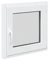 vidaXL Kellerfenster RISOR 50 x 50 cm PVC und Glas Weiß