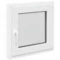 Kellerfenster RISOR Weiß 50 x 50 cm PVC und Glas