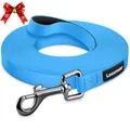 Looxmeer Wasserdicht Schleppleine für Hunde, 10m Biothane Hundeleine mit Robusterem Karabiner, Wasserfest Laufleine für Große bis Kleine Hunde, Reißfeste Trainingsleine für Training Rückruf & Freilauf