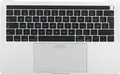 Topcase Handauflage mit Tastatur Touchpad und Touchbar für Macbook Pro 13" Retina A1989 2018-2019 Grau