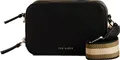 Ted Baker Leder Umhängetasche Stunna Mini Webbing Crossbody Bag Black schwarz