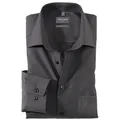 OLYMP Businesshemd Luxor comfort fit unifarben, bügelfrei, mit Brusttasche grau 44