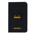 Rhodia 20x Notizheft dotBook 7,5x12cm 24 Bl dot/punktkariert 80g Schwarz 119155C