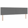 vidaXL Kopfteil Hellgrau 180 cm Cordstoff, Stylisches Bettkopfteil, modernes Polsterdesign, höhenverstellbarer Schaum, aus Cord-Stoff, bequemes Bett-Merkmal