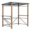 LECO Grillpavillon, BxT: 235 x 150 cm, rechteckig - grau