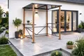 Leco Grillpavillon Pavillon Grillüberdachung Überdachung Luxus-Grillpavillon *, ca. 235 x 150 x 227 cm