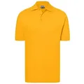 Classic Polo Hochwertiges Polohemd mit Armbündchen gelb, Gr. L