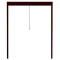 APANA Insektenschutz-Fensterrahmen Fliegengitter Insektenschutz Fenster Rollo Alu Insektenschutzrollo, Selbstbausatz braun 160 cm x 160 cm