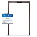 Fliegengitter Insektenschutz Fenster Rollo Alurahmen Bausatz Insektenschutzrollo,Farbe:braun (RAL8017),Größe (Breite x Höhe):160 x 160 cm