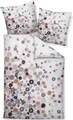 Janine Mako-Satin Bettwäsche 135X200,80x80 2 teilig Modern Art S 42166-07-500 taupe beige