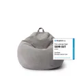 Lumaland Sitzsack LUMALAND Comfort Line Sitzsack M, 120 L - bequemer Indoor Sofa Sessel, Pouf separat erhältlich - Bean Bag mit Füllung - XXL Lounge Sitzkissen
