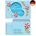 JuNa-Experten 12 Einladungskarten incl. 12 Umschläge zum Kindergeburtstag