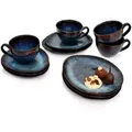 Sänger Kaffeeservice, Dunkelblau, Keramik, 12-teilig, 26x34x24.75 cm, kratzfest, Essen & Trinken, Geschirr, Geschirr-Sets, Kaffeeservice