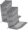 Aspero Hochlehnerauflage, Gepolsterte und wasserdichte Outdoor Auflage