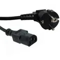 PremiumCord KPSP2, männlich/weiblich, CEE7/7 Schuko, C13 coupler, 230 V, 10 A, Schwarz